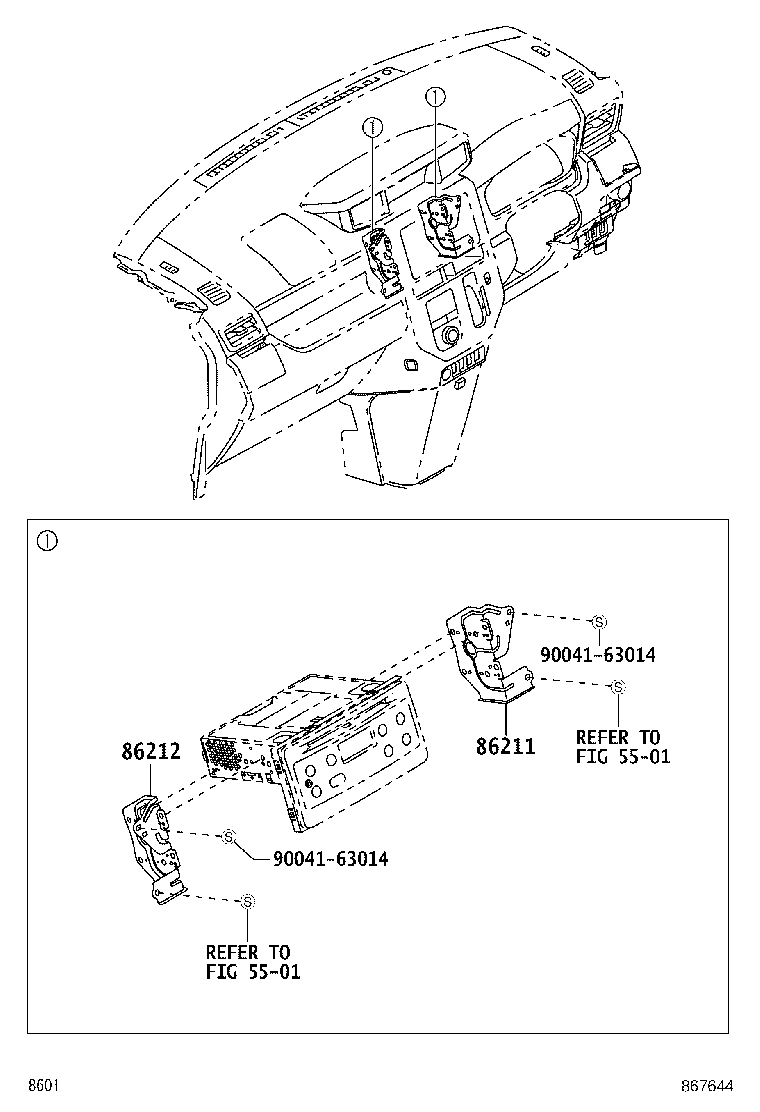 86211-B1120 BRACKET, RADIO, NO.1 product image