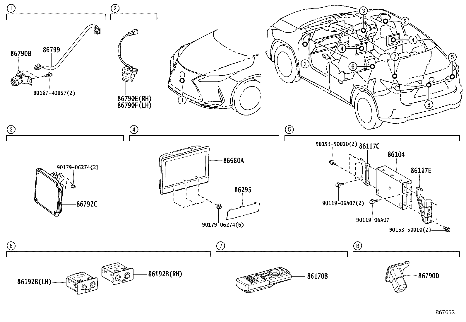 86170-48040 SWITCH & VOLUME ASSY, TELEVISION product image
