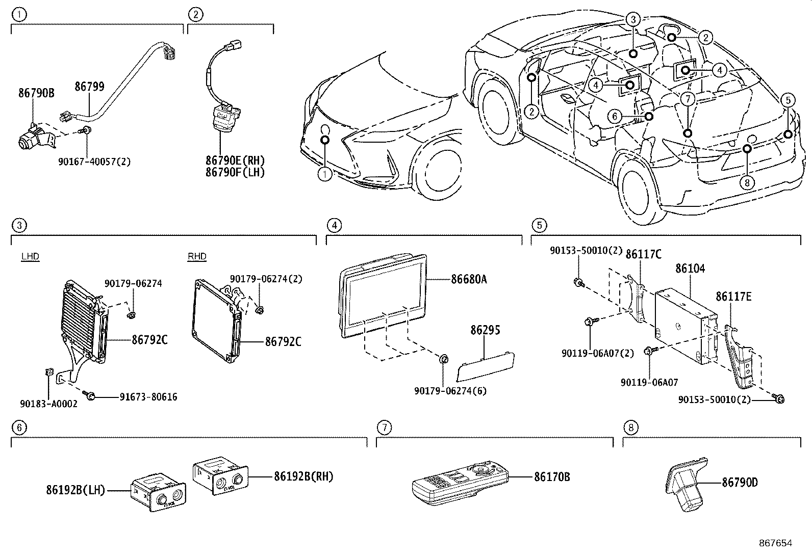 86170-48080 SWITCH & VOLUME ASSY, TELEVISION product image
