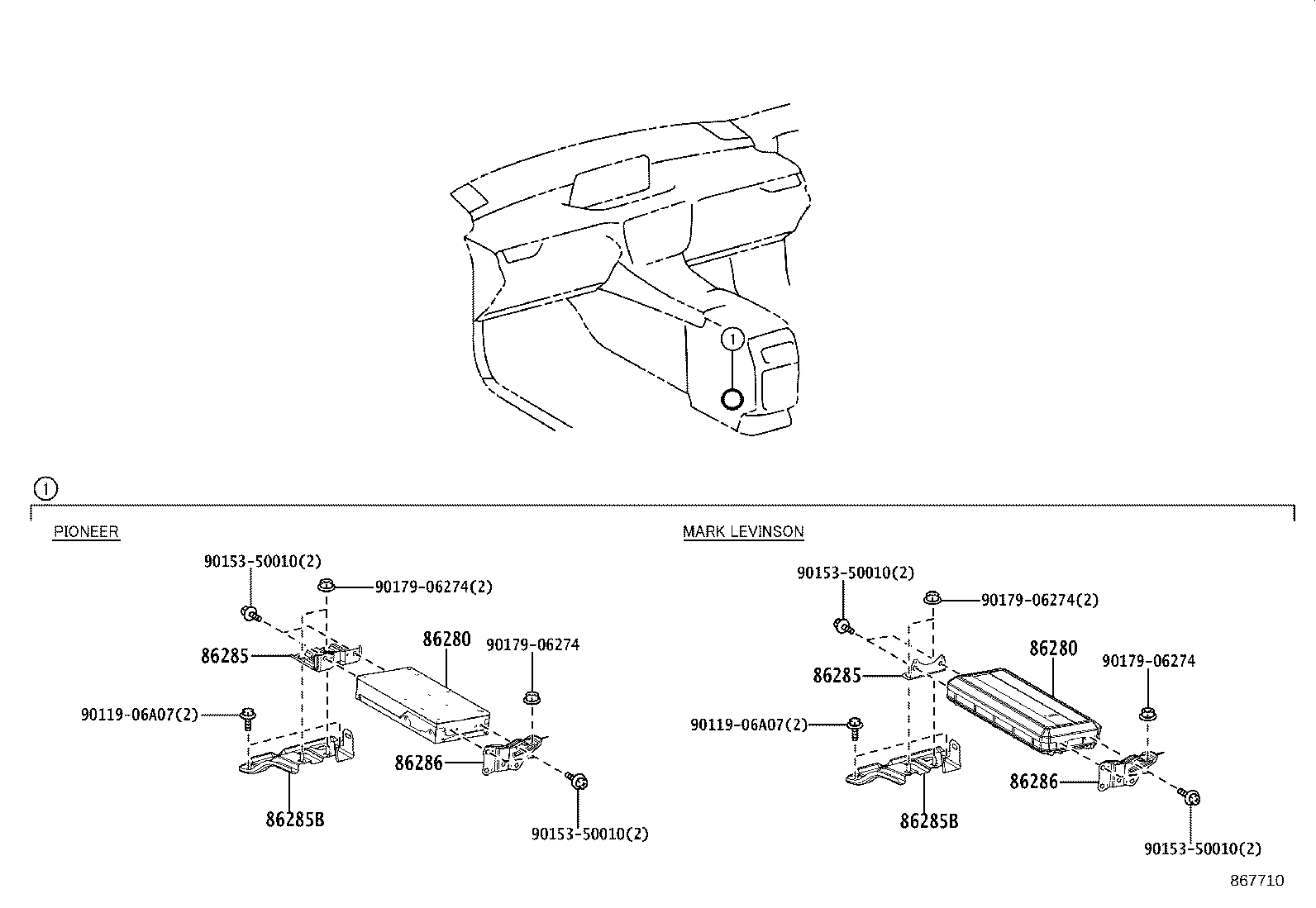 86280-48211 AMPLIFIER ASSY, STEREO COMPONENT product image