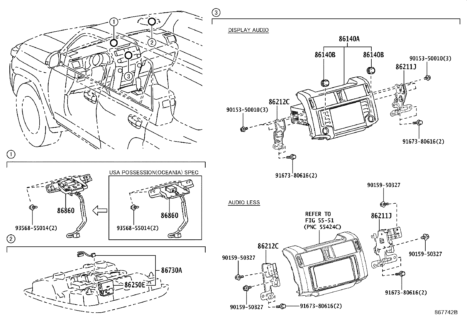 86211-35110 BRACKET, RADIO RECEIVER, NO.1 product image