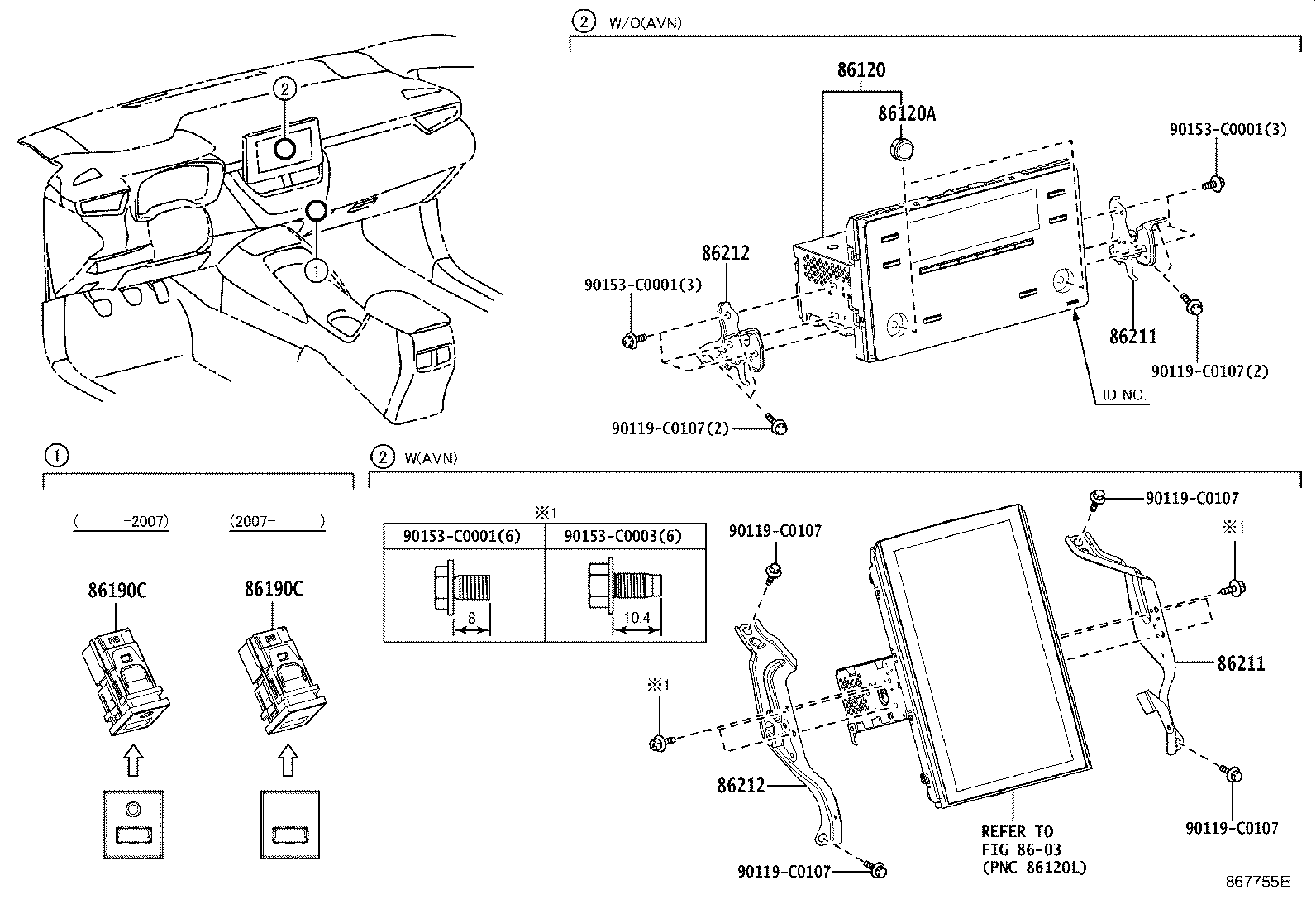 90011-25318 KNOB, RADIO RECEIVER SWITCH product image