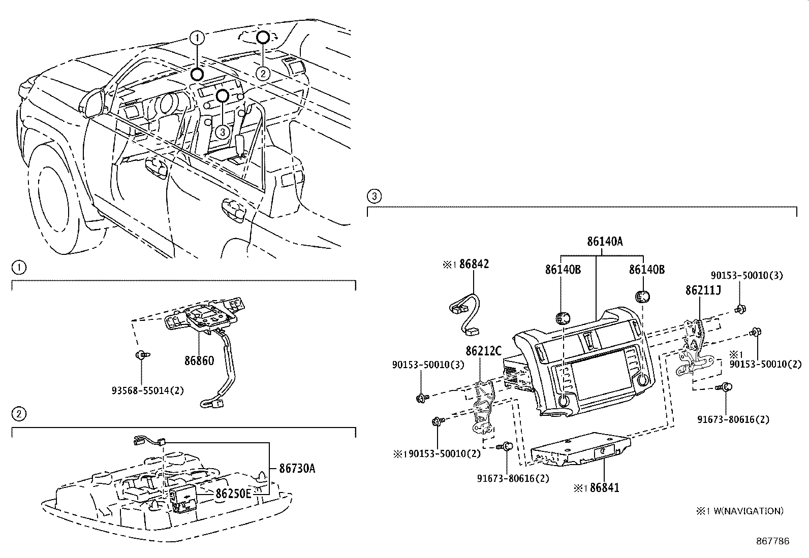 86212-35120 BRACKET, RADIO RECEIVER, NO.2 product image