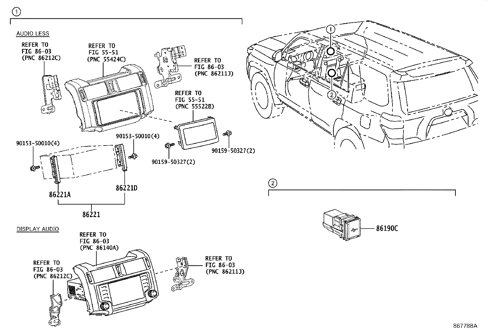 86211-35090 BRACKET, RADIO, NO.1 product image