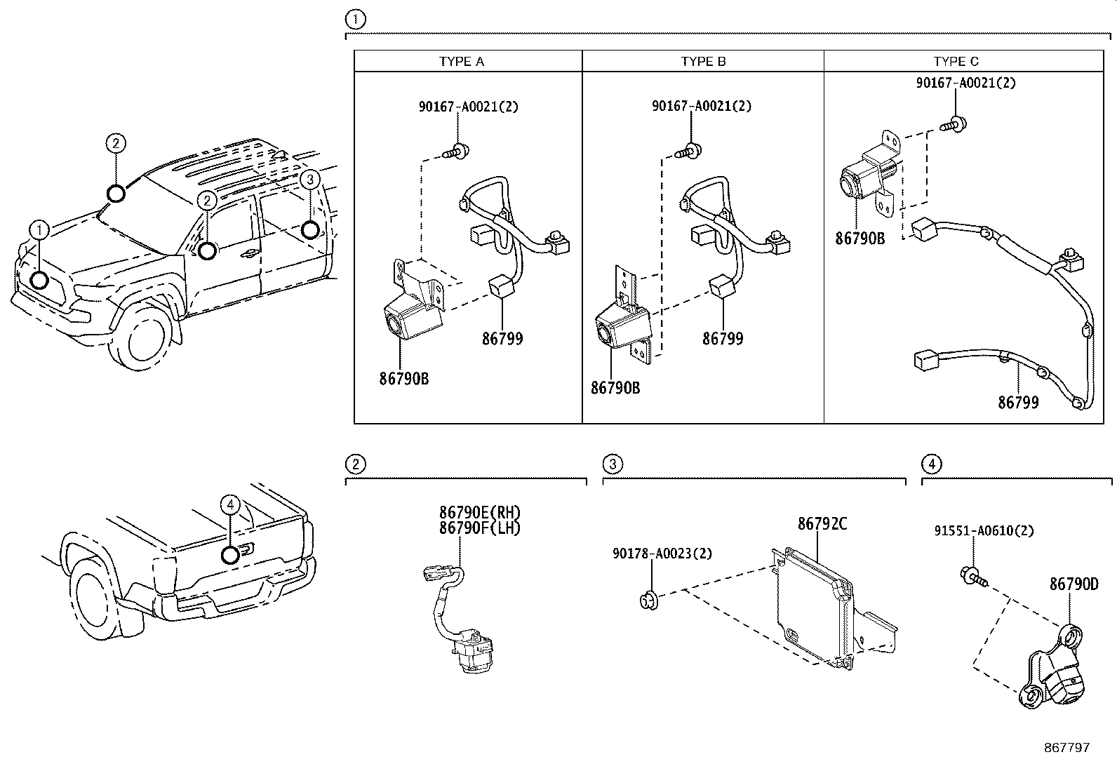 867B0-04060 CAMERA ASSY, TELEVISION, SIDE RH product image