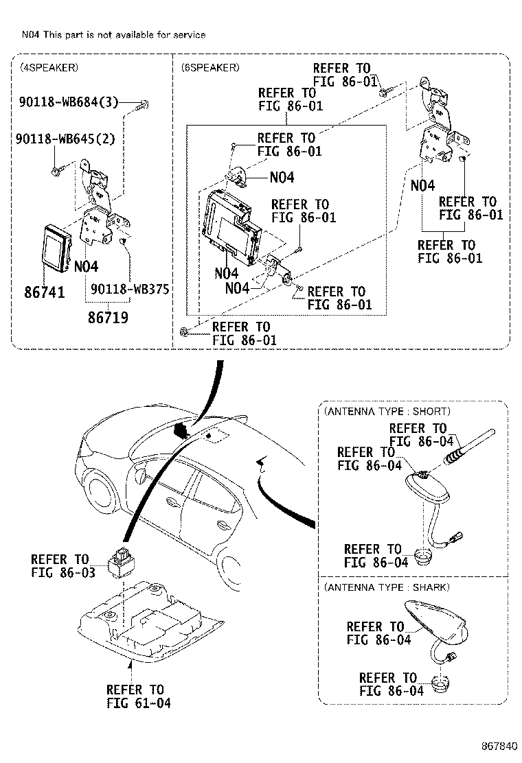 86285-WB004 BRACKET, TELEPHONE product image