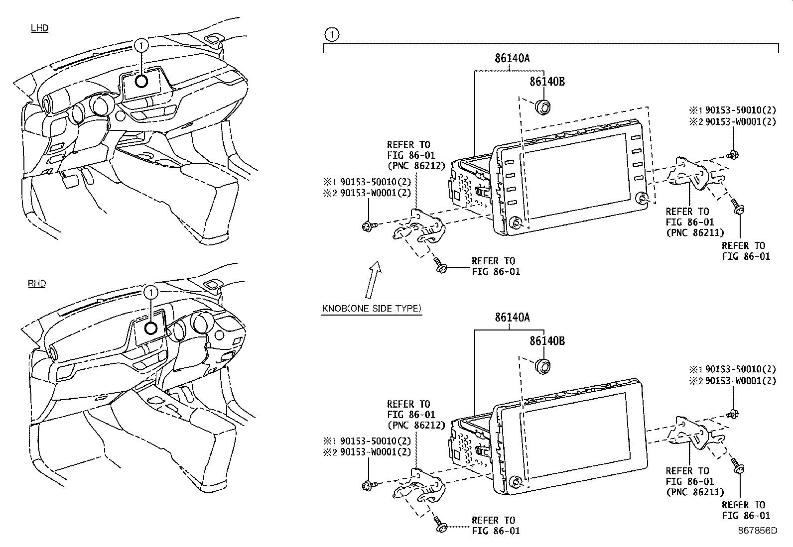 Toyota 86140-F4100 RECEIVER ASSY, RADIO & DISPLAY