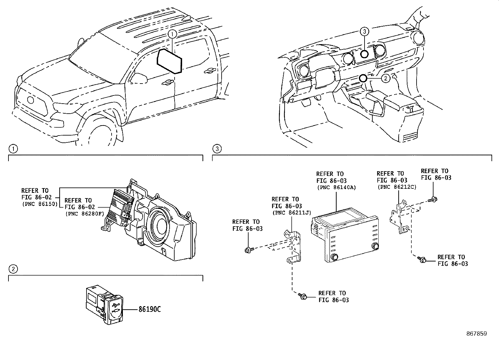 86212-04040 BRACKET, RADIO, NO.2 product image