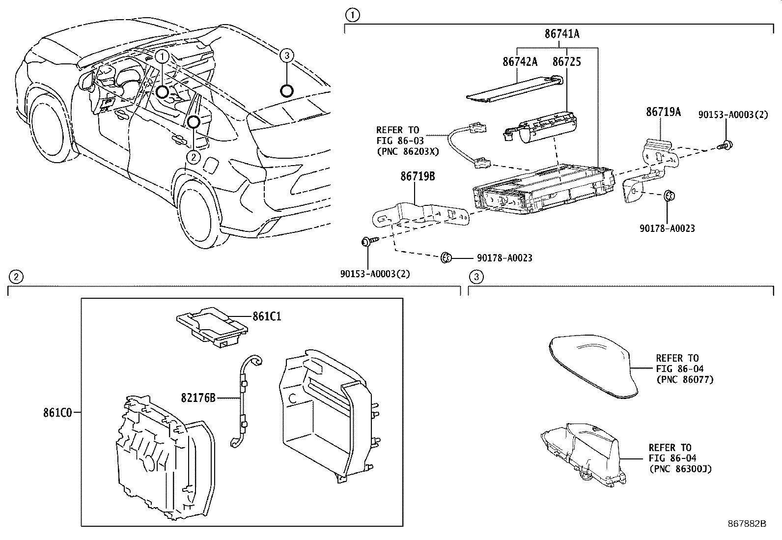Toyota 86719-0E080 BRACKET, TELEPHONE NO.1