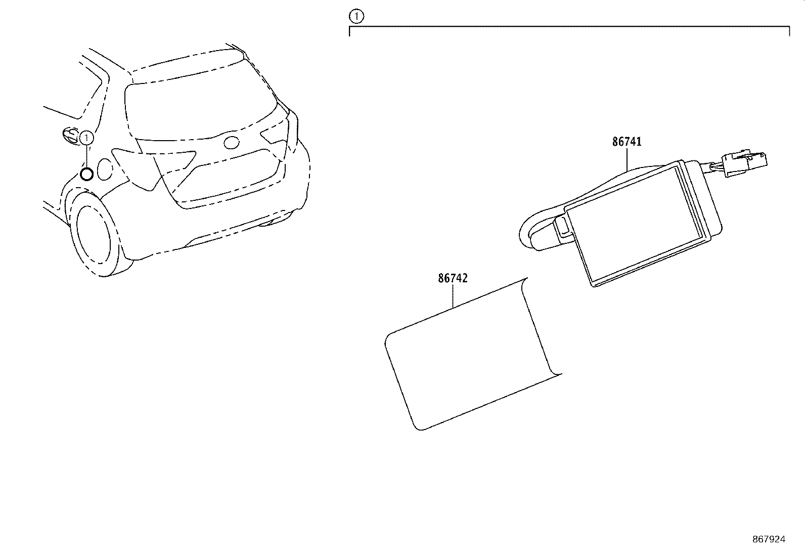 86742-YY010 COVER, TRANSCEIVER product image