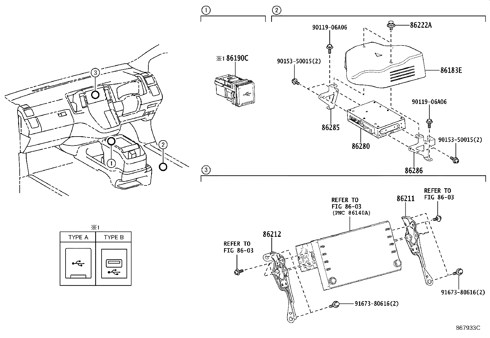 86211-26130 BRACKET, DISC PLAYER product image
