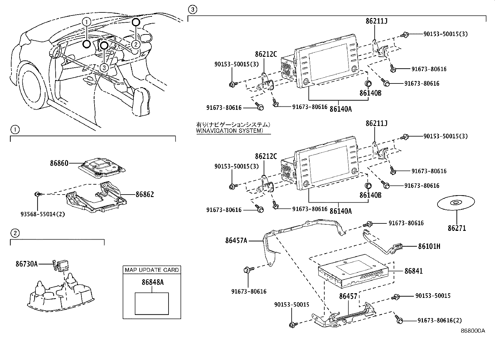 86211-52440 BRACKET, RADIO RECEIVER, NO.1 product image