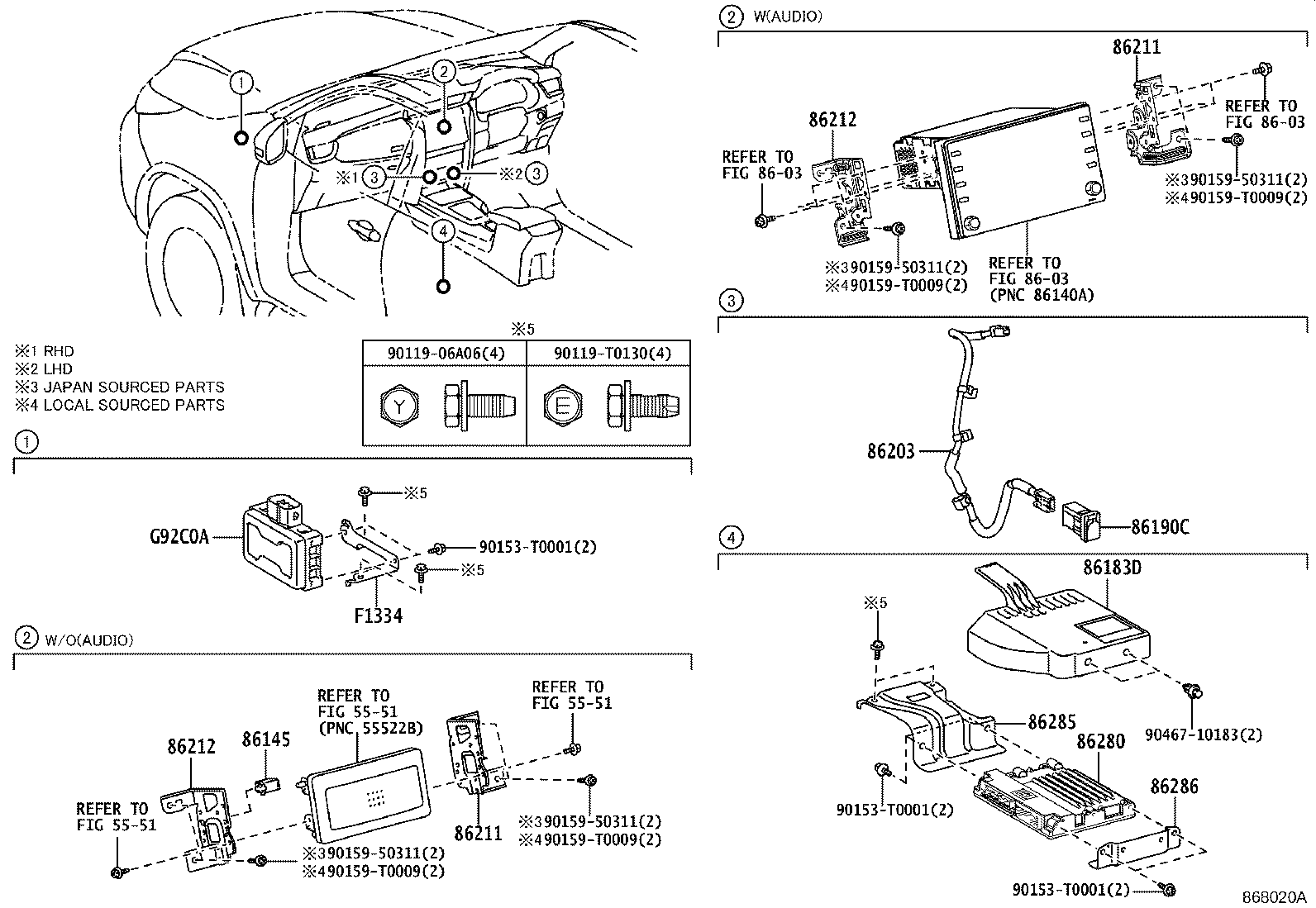 86280-0K080 AMPLIFIER ASSY, STEREO COMPONENT product image