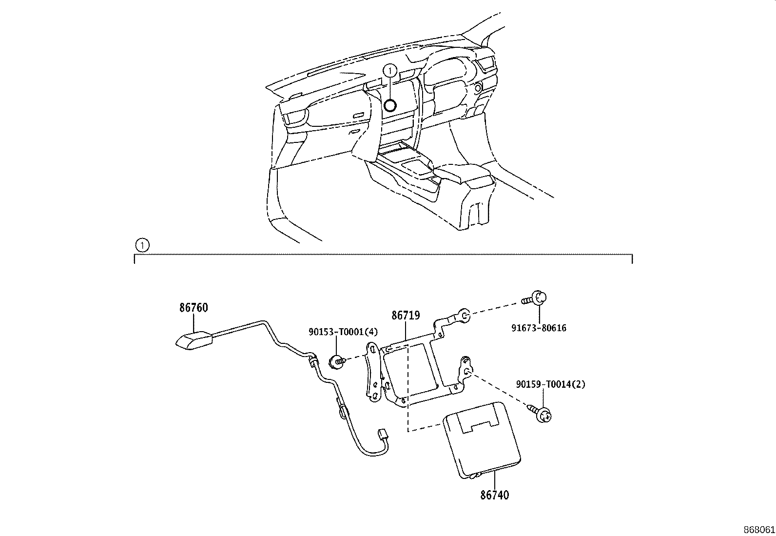 86741-0K050 TRANSCEIVER ASSY, TELEPHONE product image