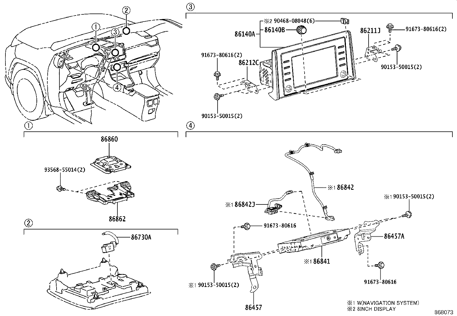 86140-42740 RECEIVER ASSY, RADIO & DISPLAY product image