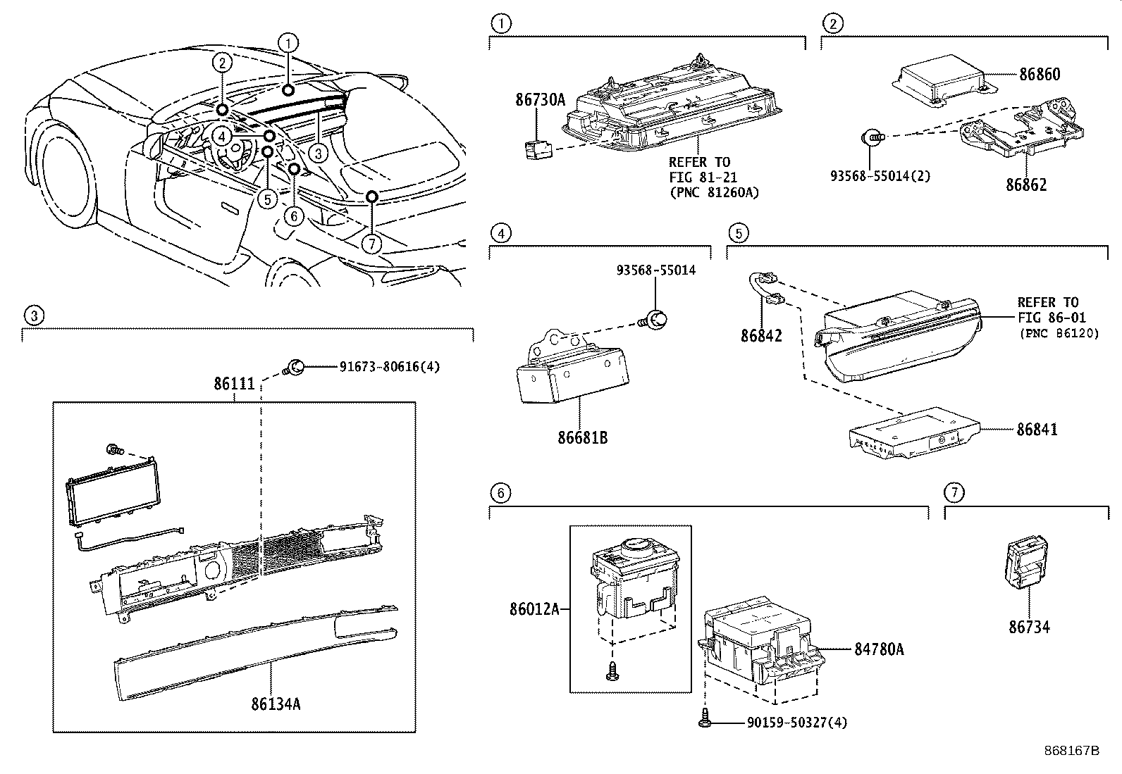 Toyota 86250-12020 MICROPHONE ASSY, TELEPHONE