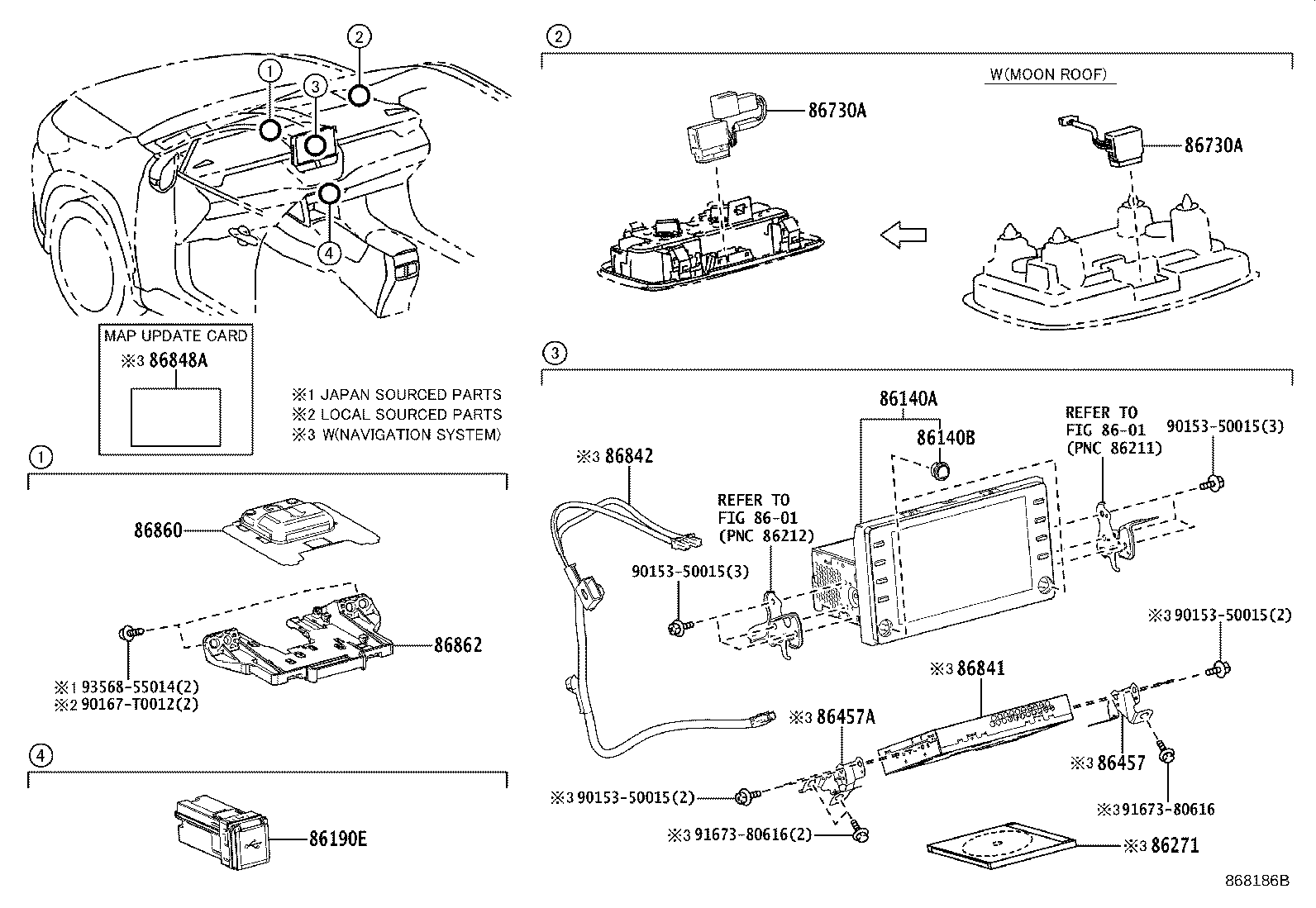 86190-26010 ADAPTER ASSY, STEREO JACK product image