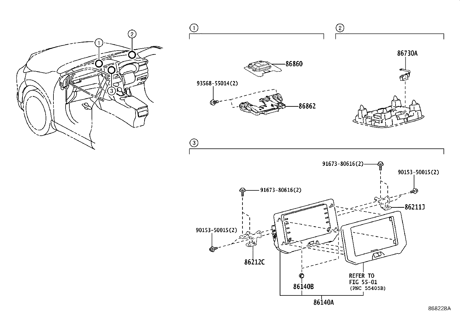 86211-48270 BRACKET, RADIO RECEIVER, NO.1 product image
