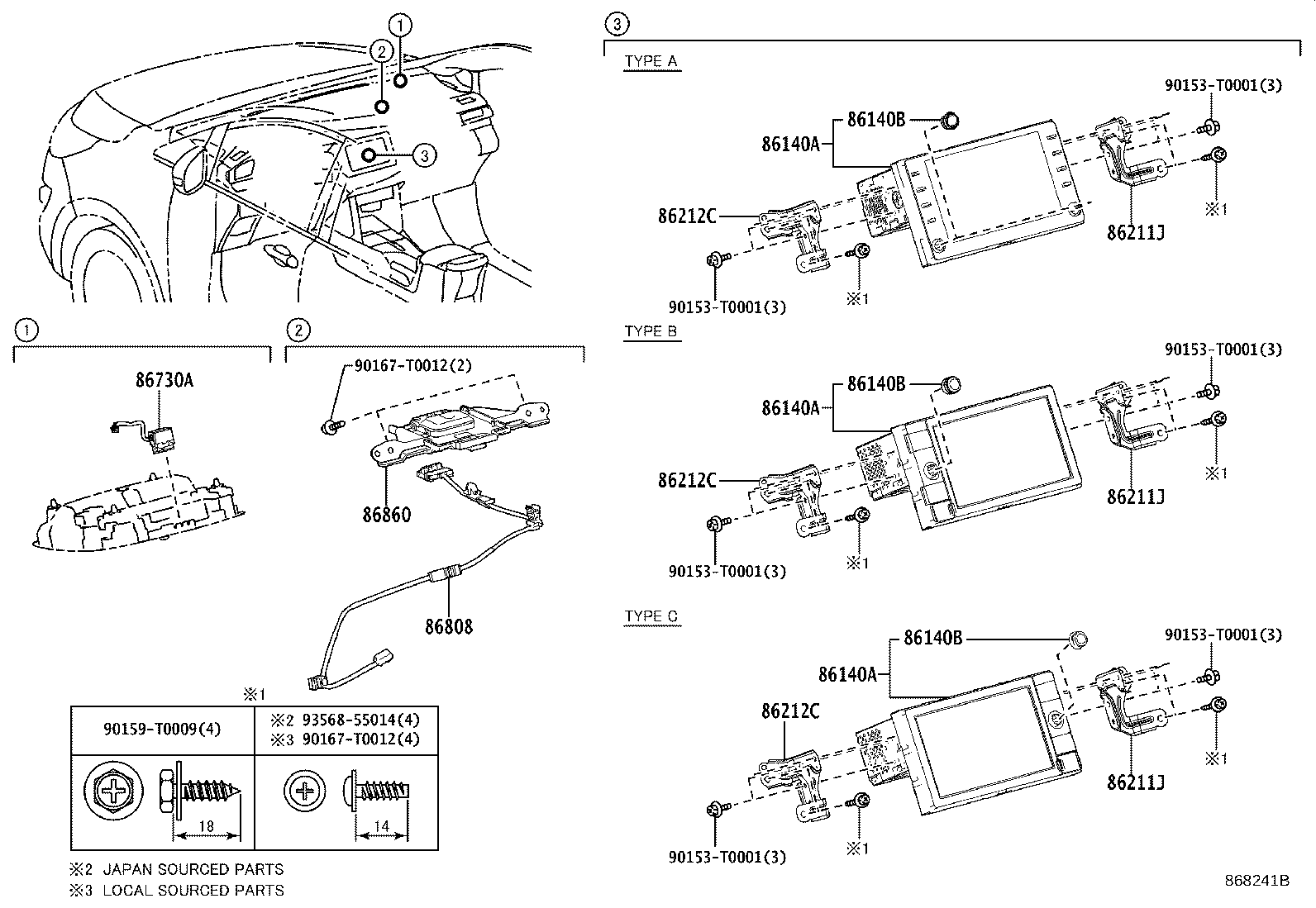 86211-KK020 BRACKET, RADIO RECEIVER, NO.1 product image