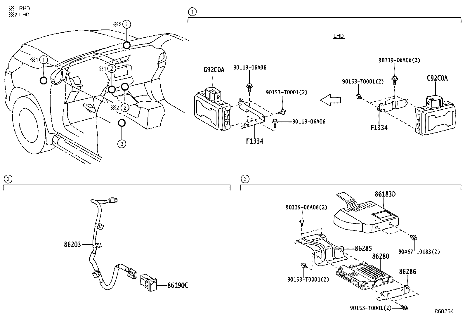 F1334-KK030 BRACKET, CONVERTER CONTROL, NO.1 product image