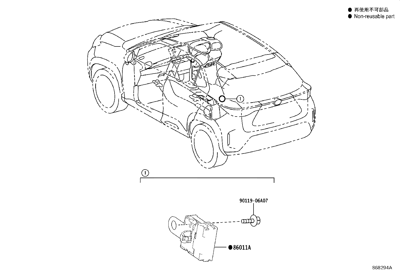 86212-52391 BRACKET, RADIO, NO.2 product image