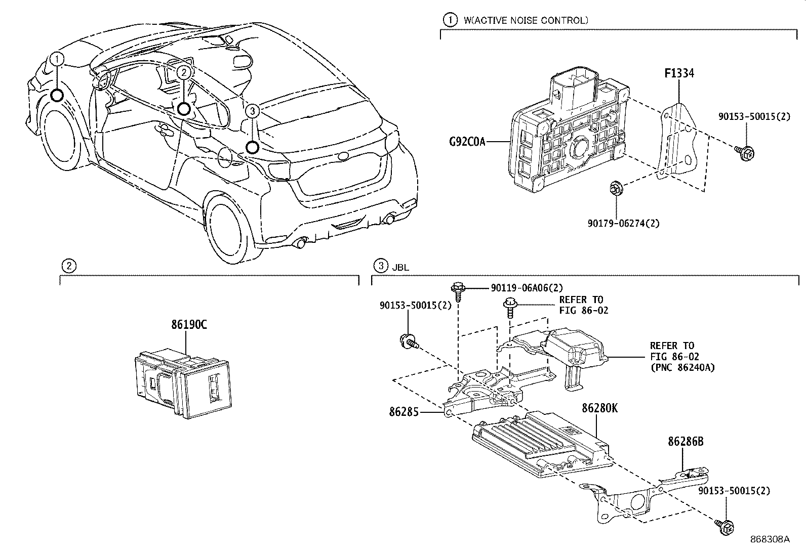 Toyota F1334-K0010 BRACKET, CONVERTER CONTROL, NO.1