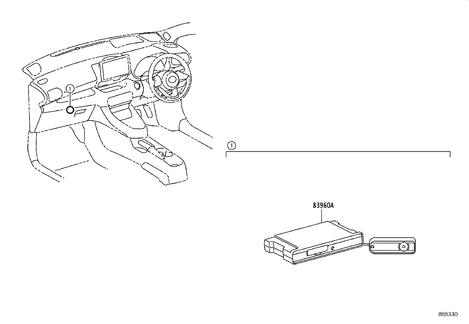 86212-52430 BRACKET, RADIO RECEIVER, NO.2 product image