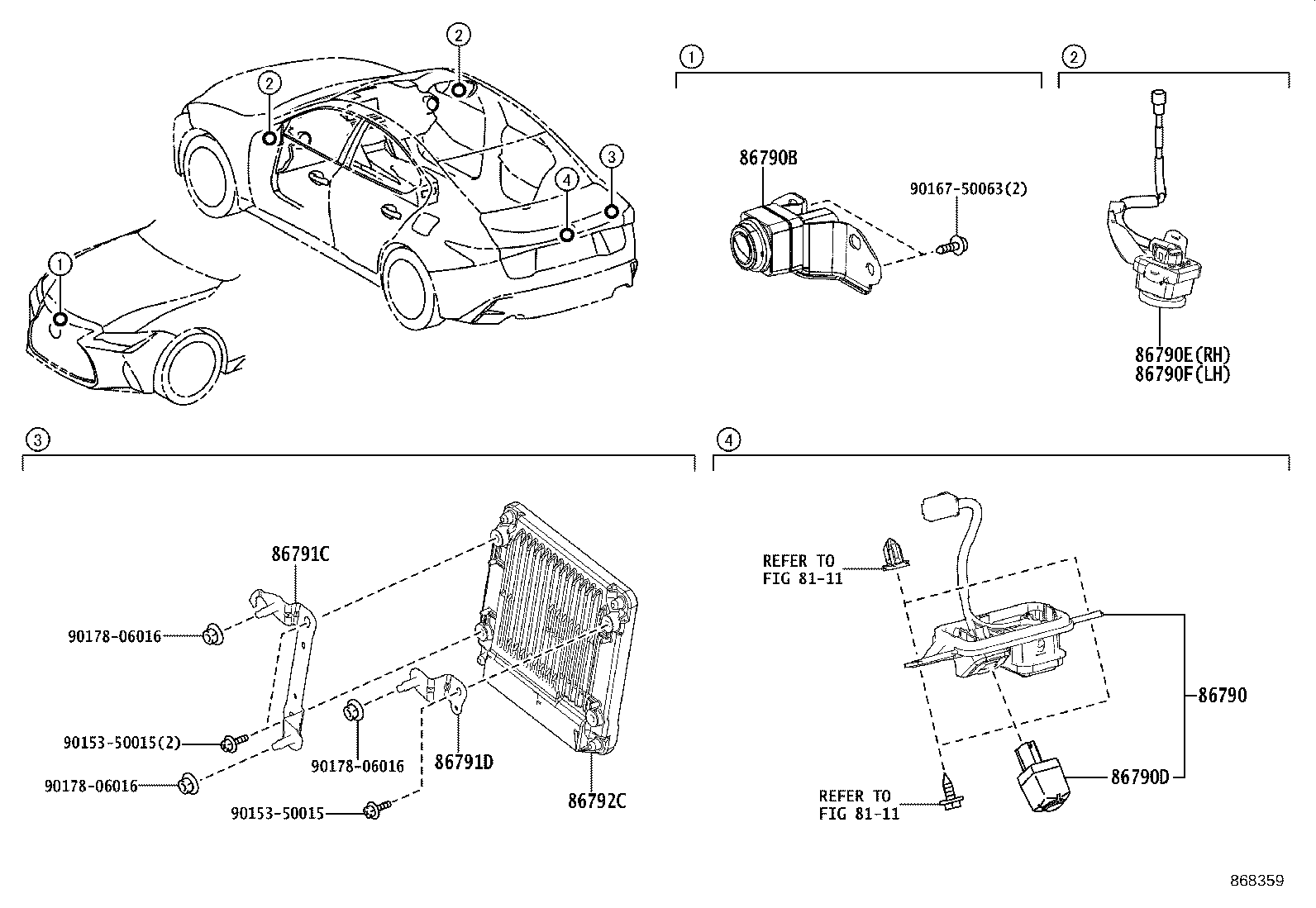 86792-53200 COMPUTER, PARKING ASSIST product image