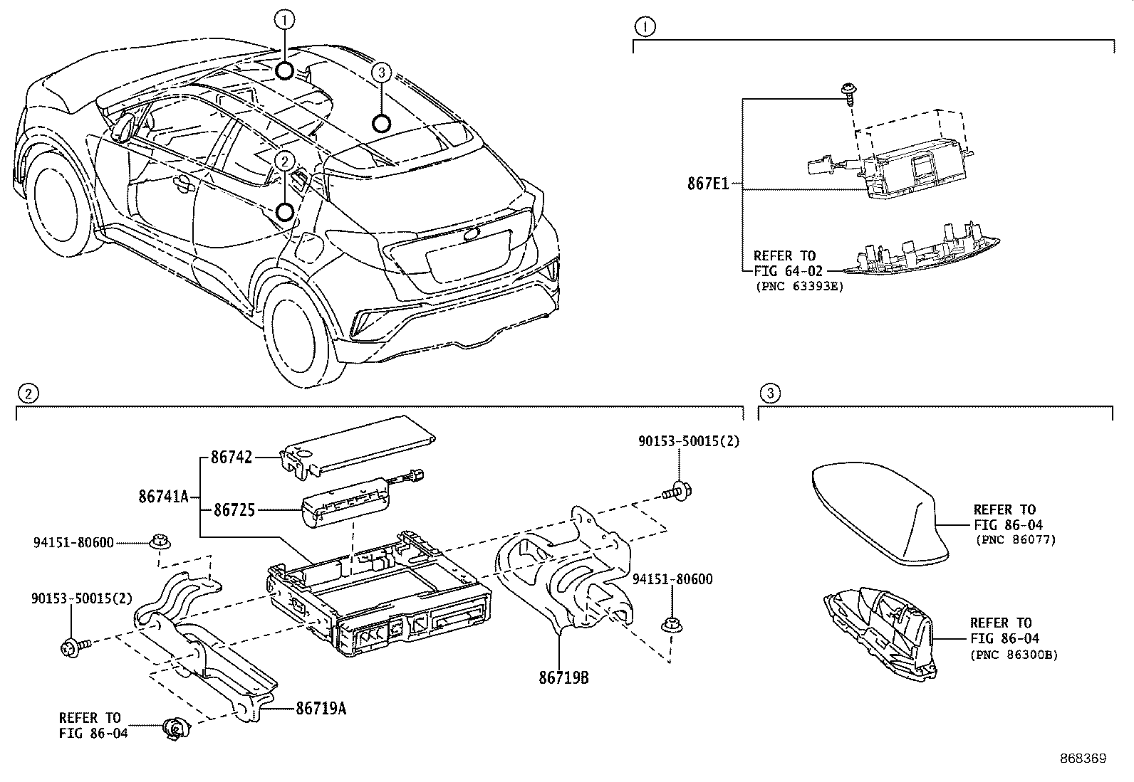 86741-10040 TRANSCEIVER, TELEMATICS product image
