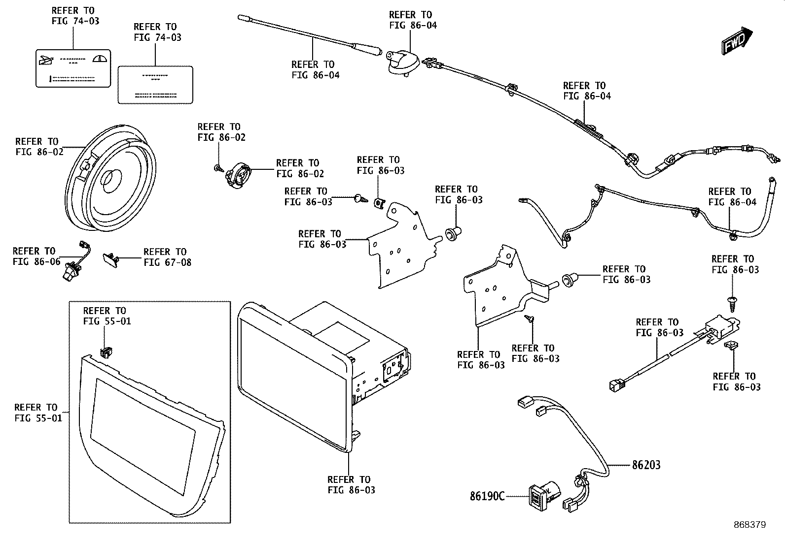 86211-WC003 BRACKET, RADIO, NO.1 product image