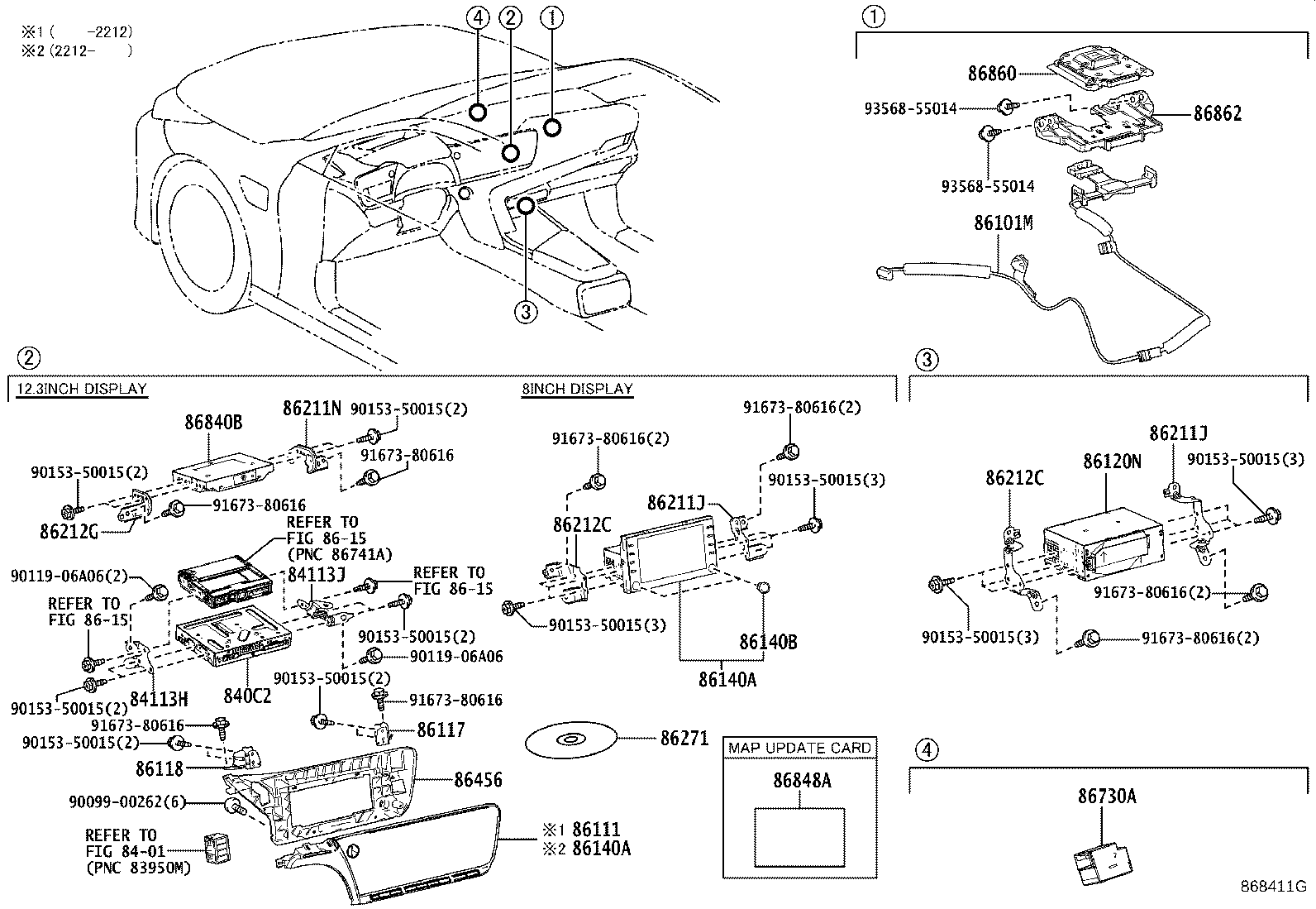 86111-62050 MULTI-DISPLAY product image
