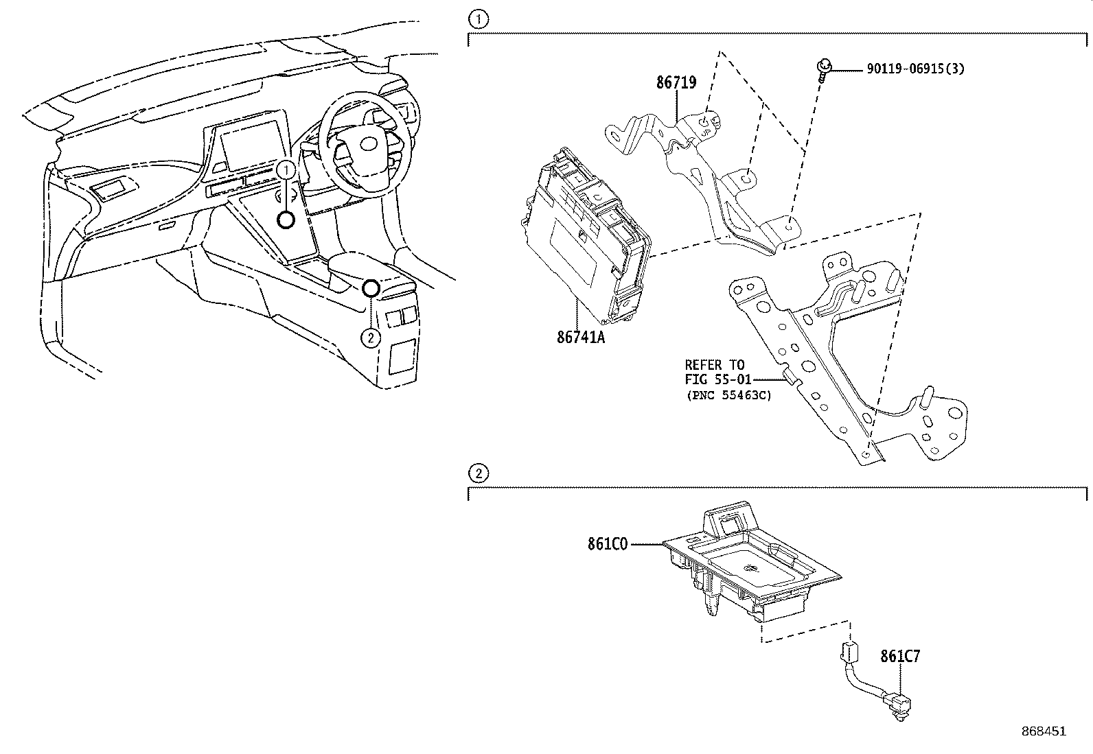 86710-62010 COMPUTER ASSY, TELEPHONE product image