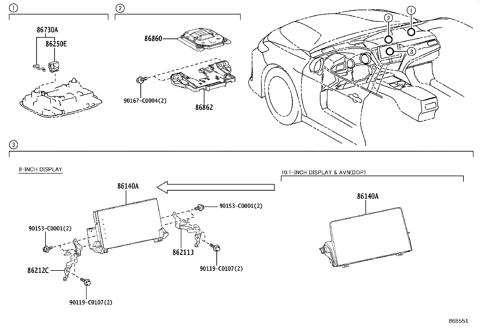 86101-06D30 CORD SUB-ASSY, ANTENNA product image