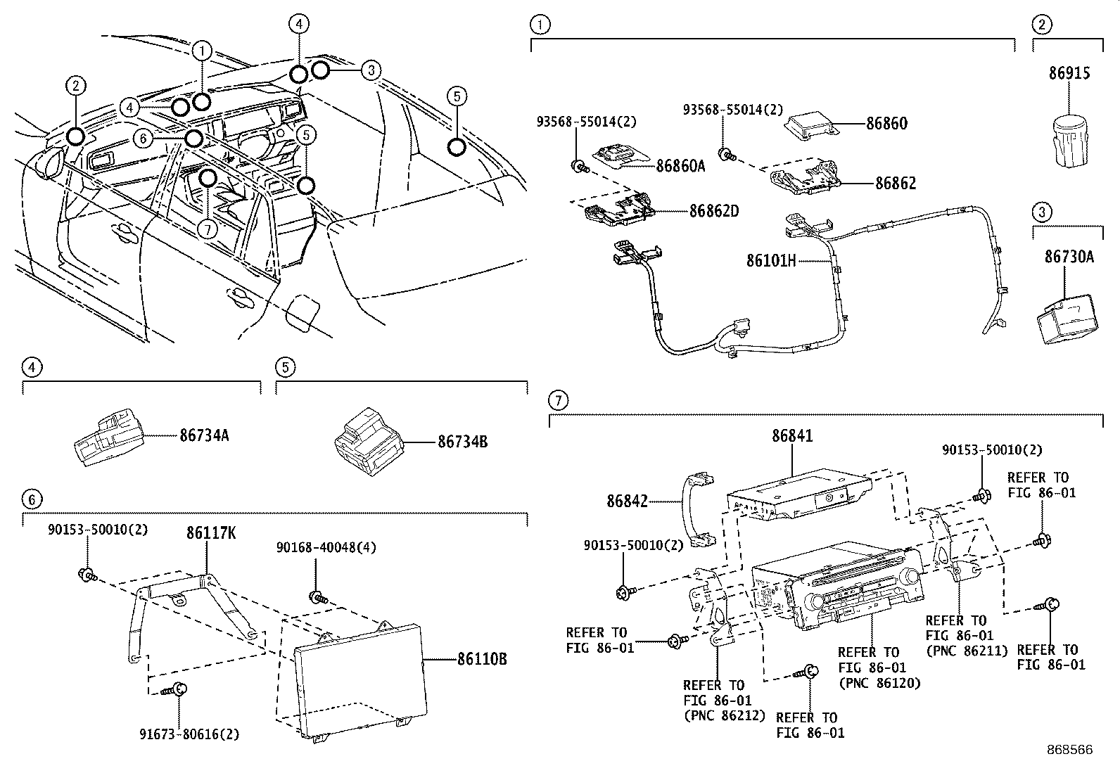 86110-40050 MULTI-DISPLAY ASSY product image