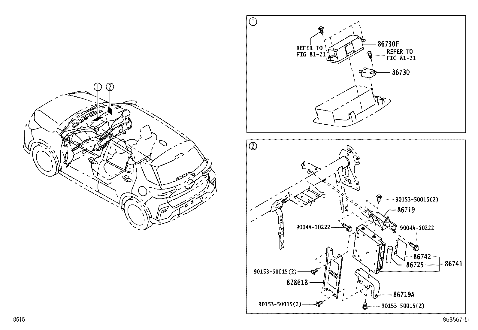 Toyota 89237-BZ100 BRACKET, TELEPHONE NO.1