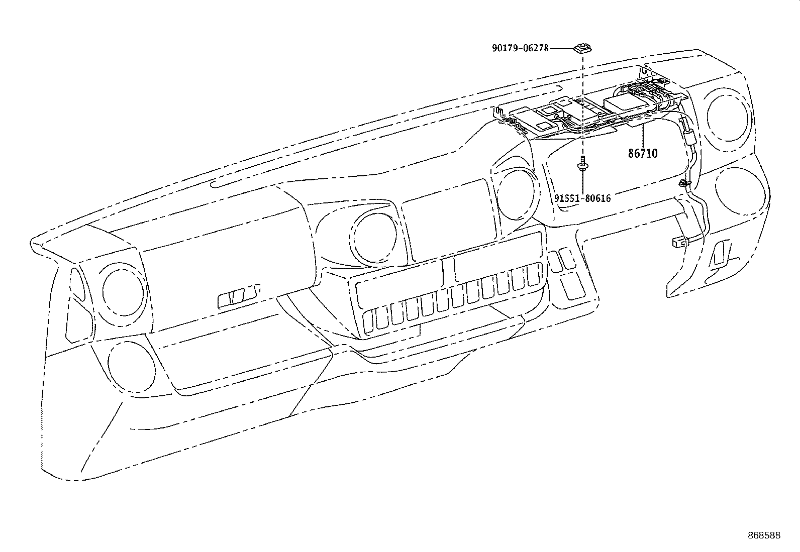 86710-37040 COMPUTER ASSY, TELEPHONE product image