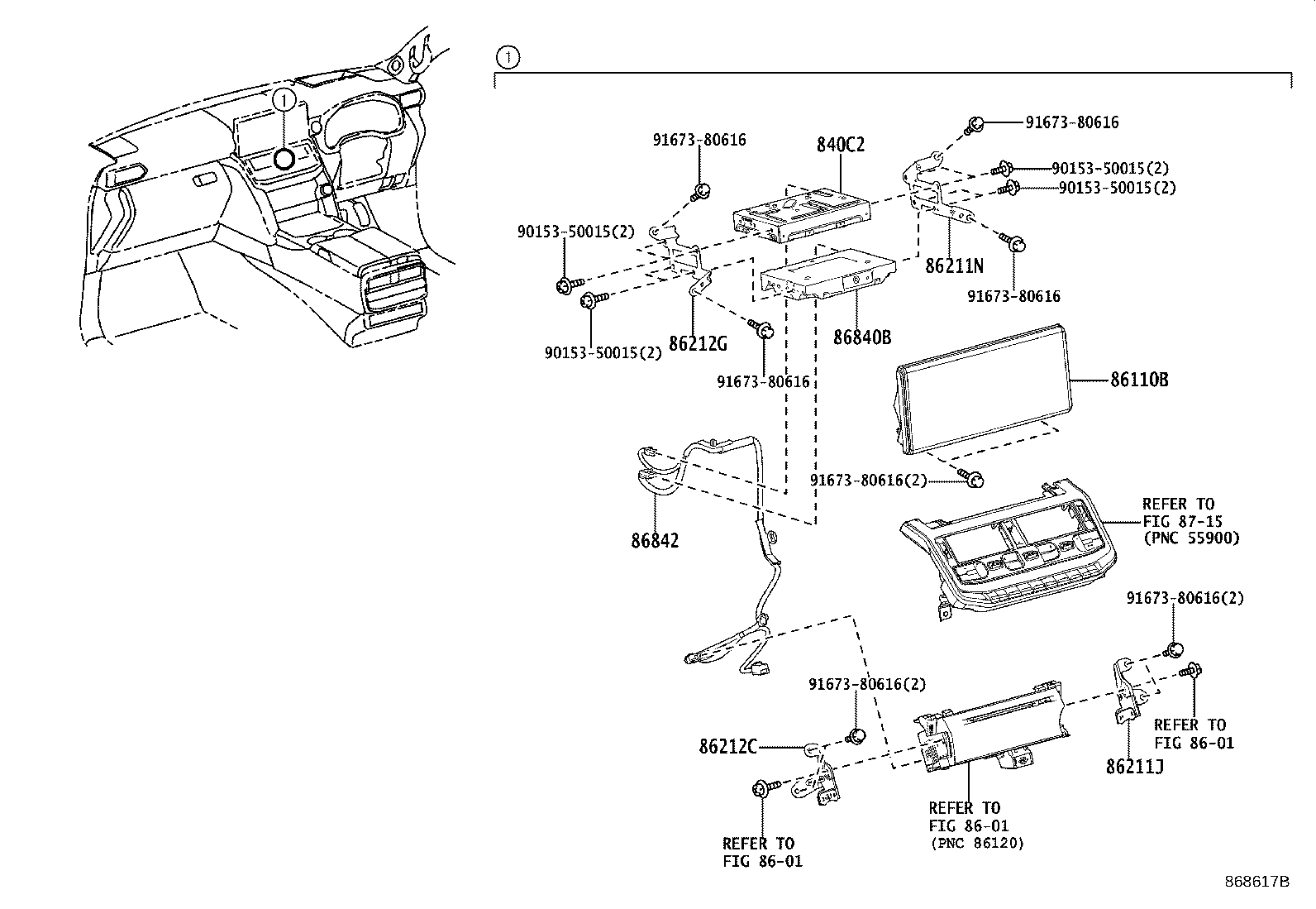 86840-30142 Toyota Reference Part product image