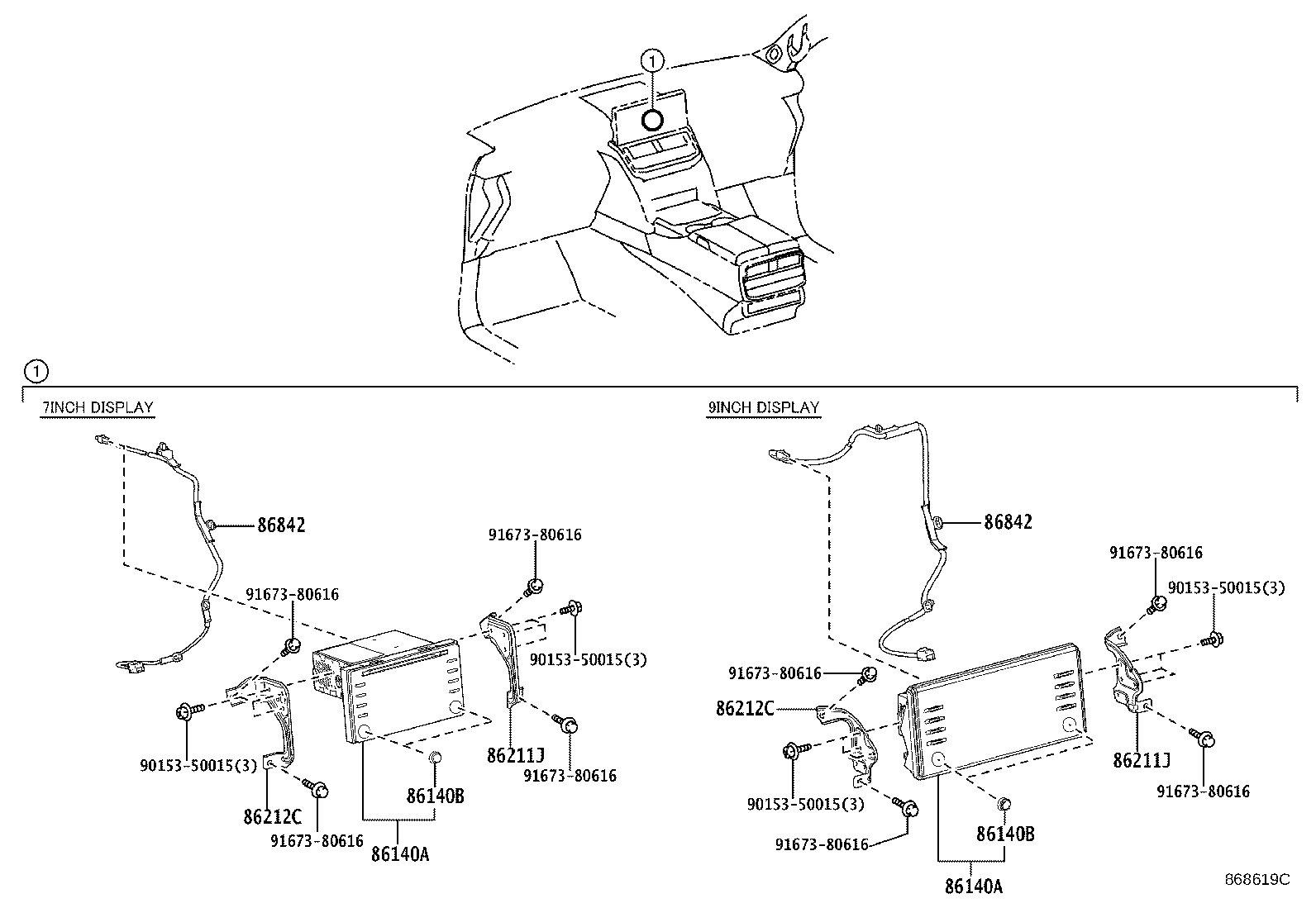 86211-60520 BRACKET, RADIO RECEIVER, NO.1 product image