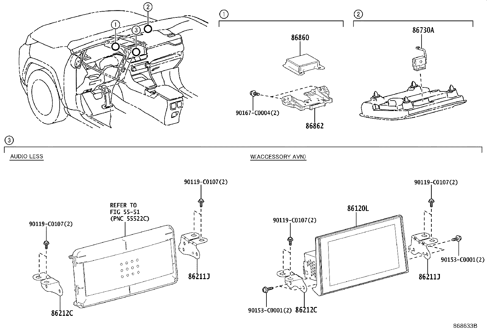 86100-0R201 RECEIVER ASSY, RADIO & DISPLAY product image