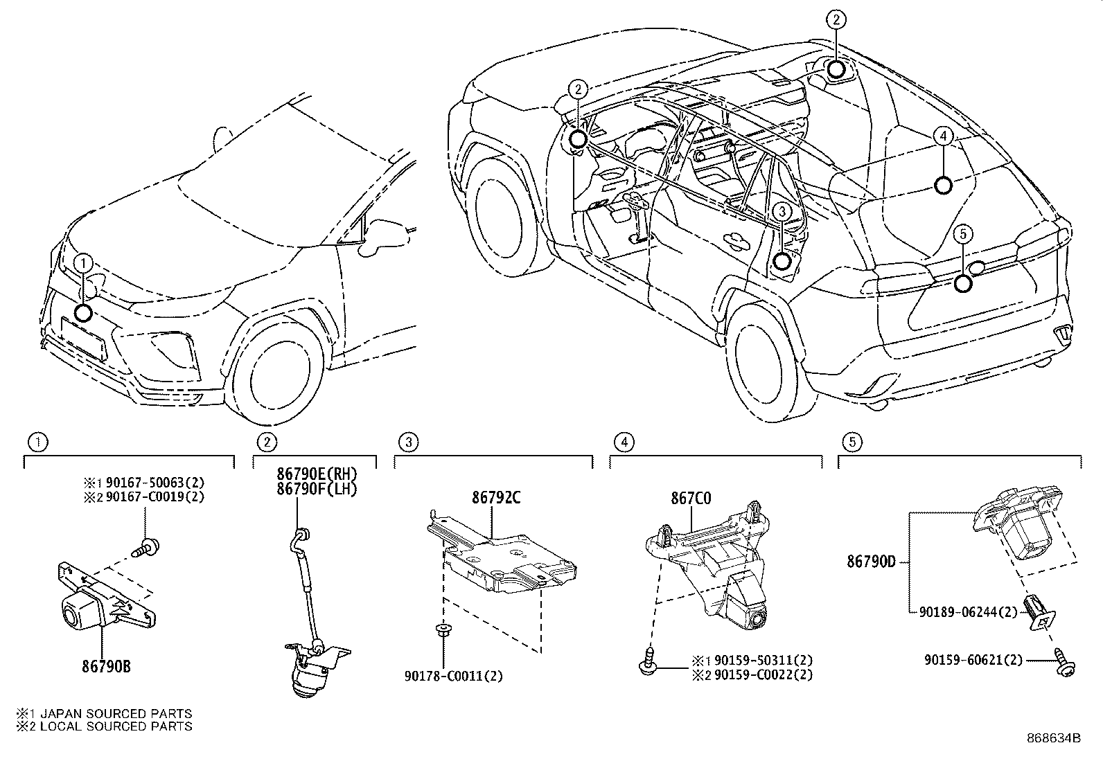 86792-0R190 COMPUTER, PARKING ASSIST product image