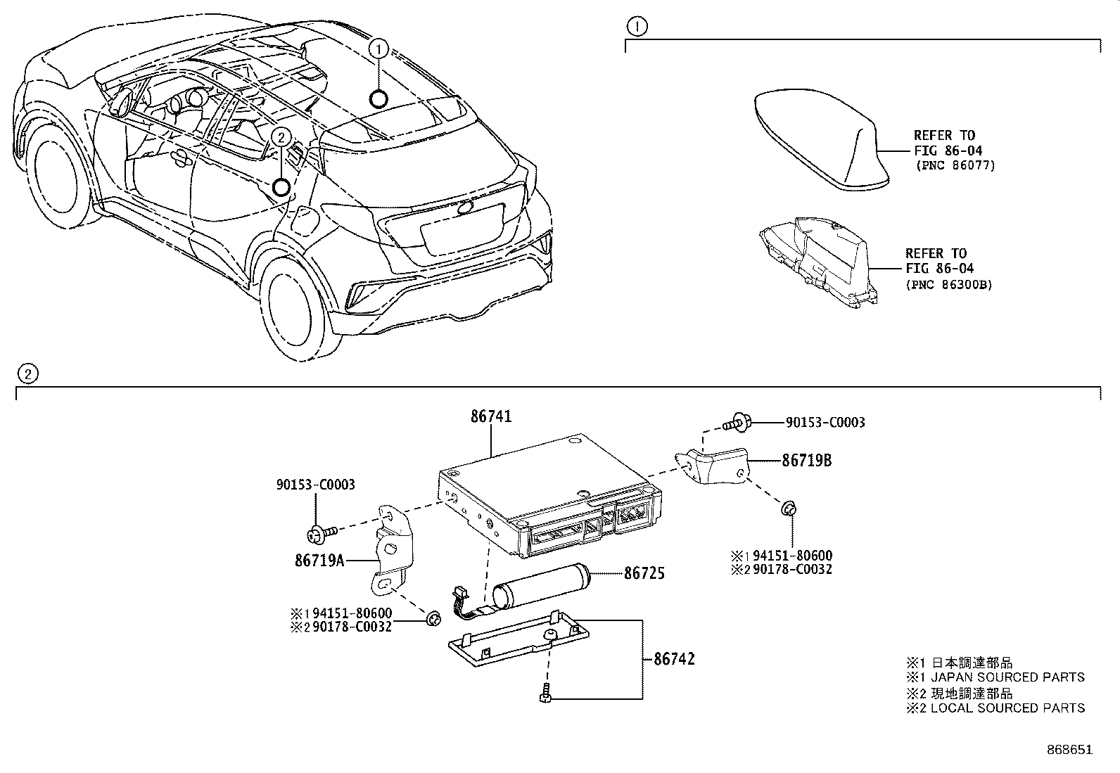86719-F4020 BRACKET, TELEPHONE NO.2 product image