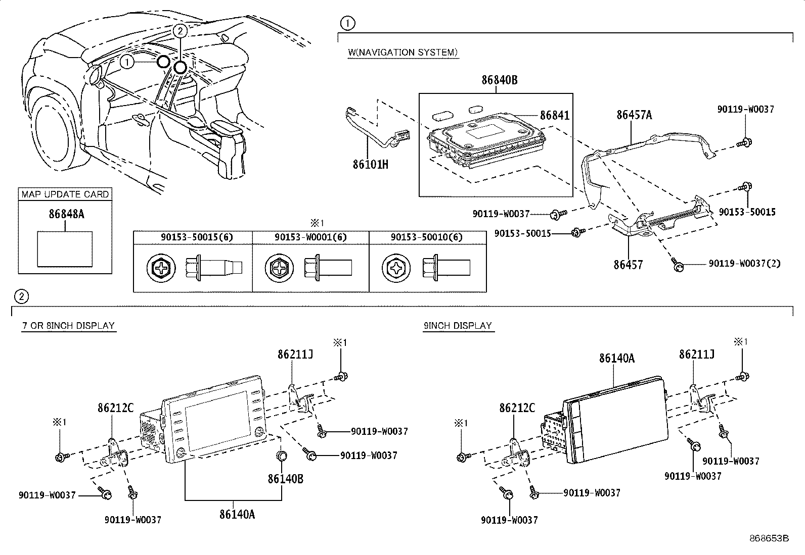 86140-0DA10 RECEIVER ASSY, RADIO & DISPLAY product image