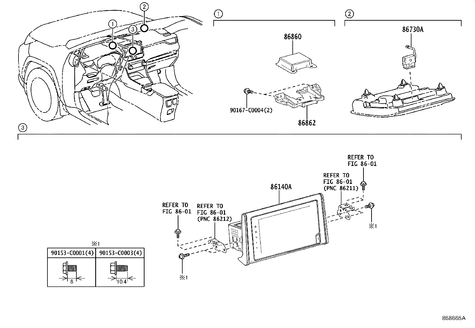86140-YY120 RECEIVER ASSY, RADIO & DISPLAY product image