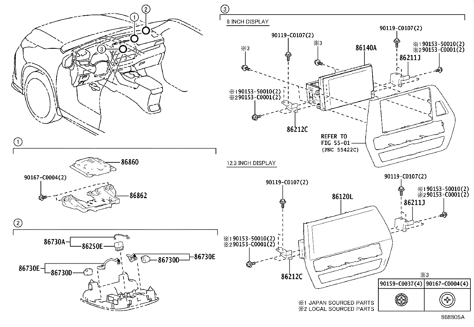 86211-0E180 BRACKET, RADIO RECEIVER, NO.1 product image