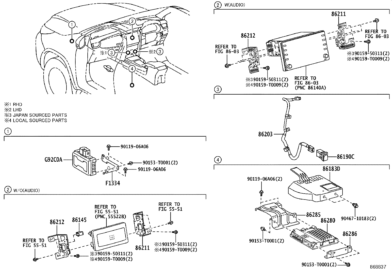 86280-0K100 AMPLIFIER ASSY, STEREO COMPONENT product image