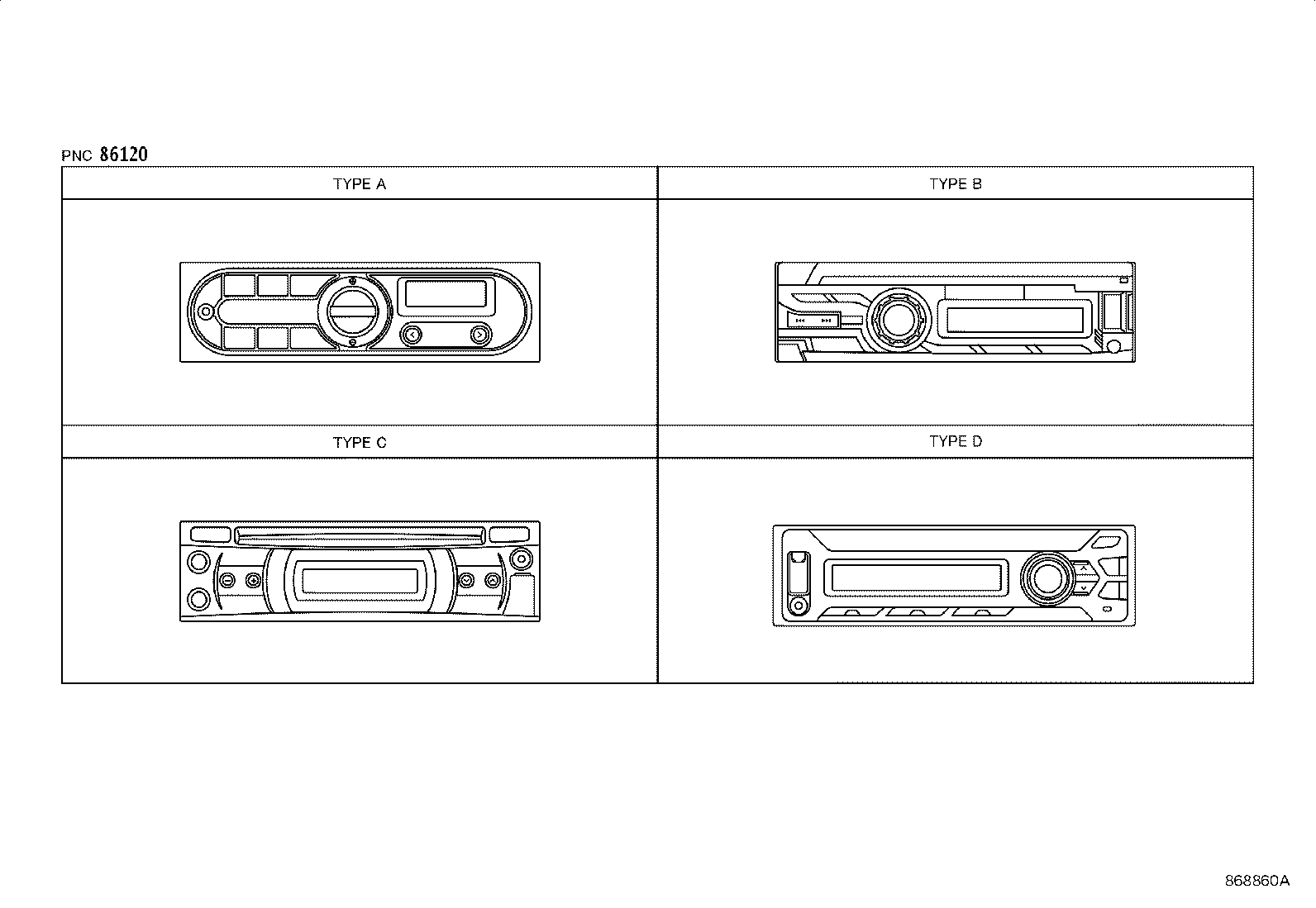 86120-25150 RECEIVER ASSY, RADIO product image