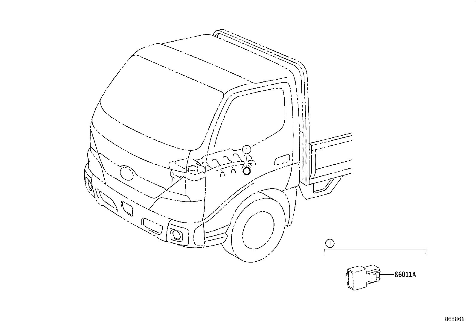 86120-25150 RECEIVER ASSY, RADIO product image