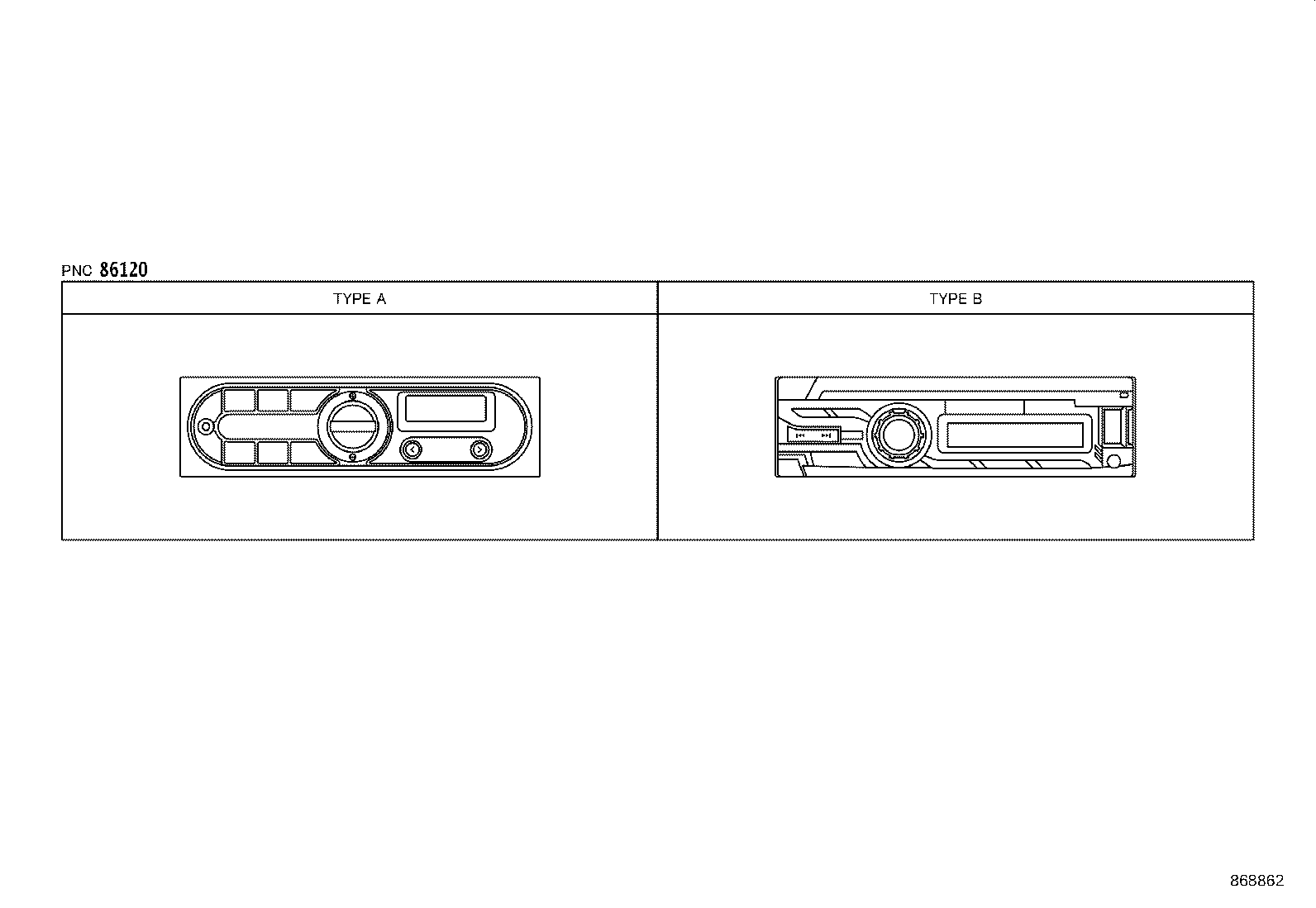 86120-25132 RECEIVER ASSY, RADIO product image