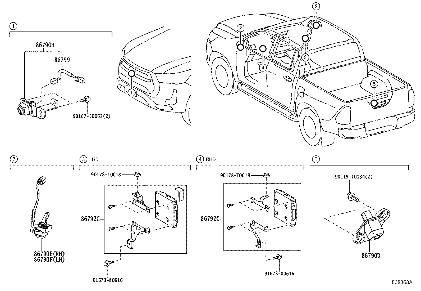 86792-71070 COMPUTER, PARKING ASSIST product image