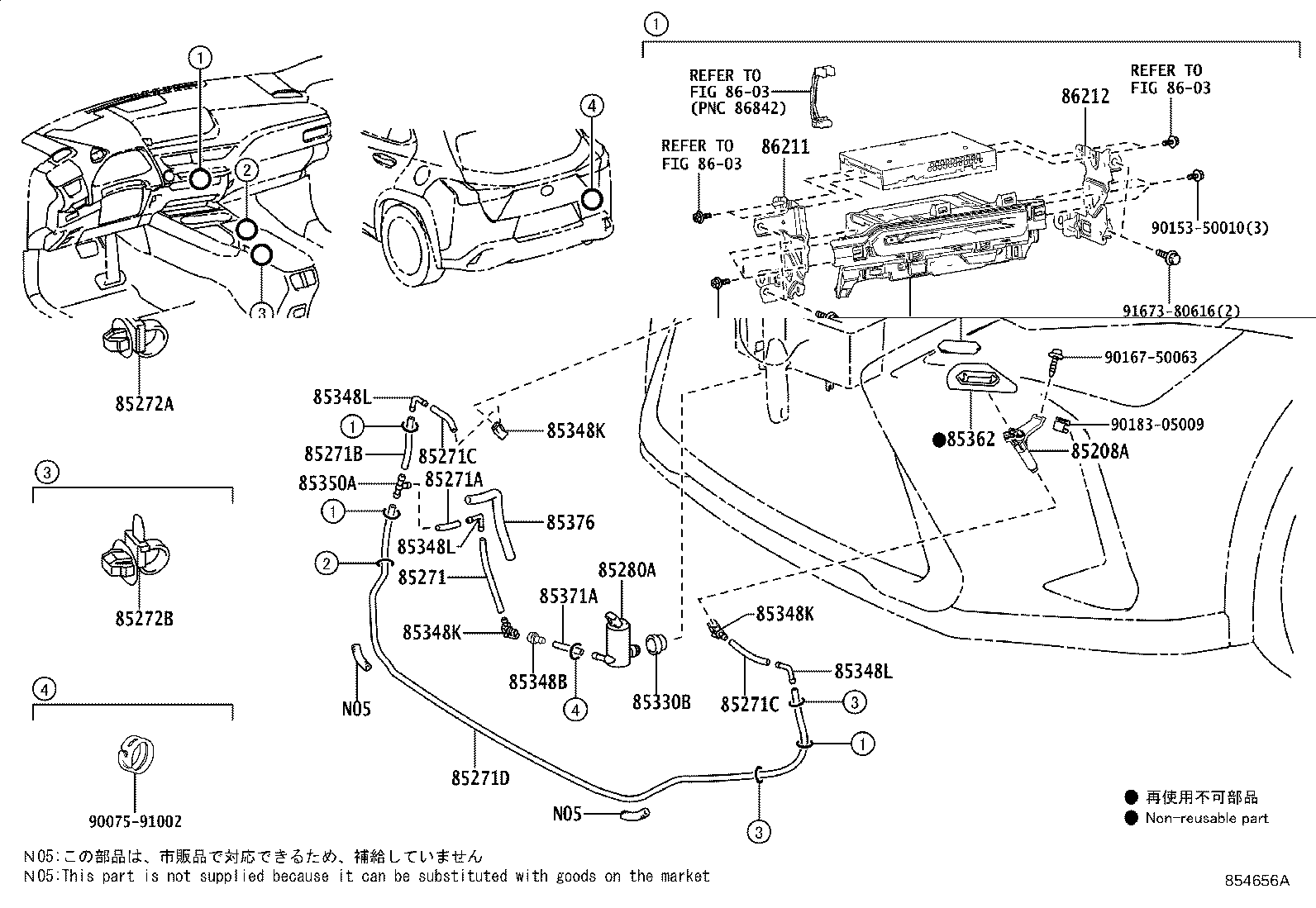 86120-76190 RECEIVER ASSY, RADIO product image